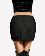 Y2K Lace Layered Ruffle Micro Mini Skirt