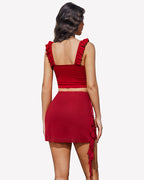 Y2K Micro Mini Skirt Mesh Flowy Layered Skirt