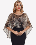 Chiffon Cape Shawl Evening Wedding Bridesmaid Cover Up