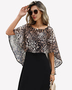 Chiffon Cape Shawl Evening Wedding Bridesmaid Cover Up