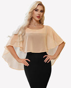 Chiffon Cape Shawl Evening Wedding Bridesmaid Cover Up