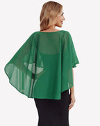 Chiffon Cape Shawl Evening Wedding Bridesmaid Cover Up