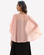 Chiffon Cape Shawl Evening Wedding Bridesmaid Cover Up
