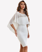 Chiffon Cape Shawl Evening Wedding Bridesmaid Cover Up