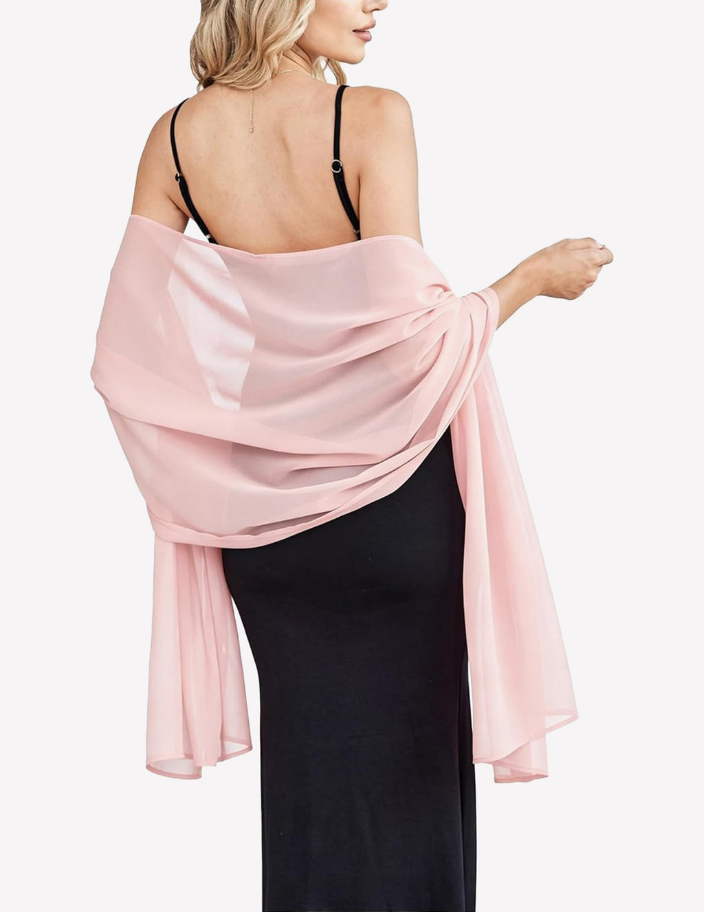 Chiffon Shawl Wrap Sheer Soft Scarf for Wedding & Formal Events