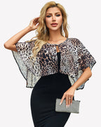 Women's Chiffon Shawl Wrap ?¡ìC Evening Wedding Cape Bolero Cover Up