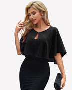 Women's Chiffon Shawl Wrap ?¡ìC Evening Wedding Cape Bolero Cover Up