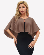 Women's Chiffon Shawl Wrap ?¡ìC Evening Wedding Cape Bolero Cover Up