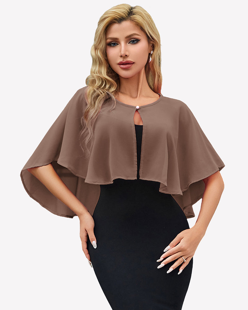 Women's Chiffon Shawl Wrap ?¡ìC Evening Wedding Cape Bolero Cover Up