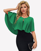 Women's Chiffon Shawl Wrap ?¡ìC Evening Wedding Cape Bolero Cover Up
