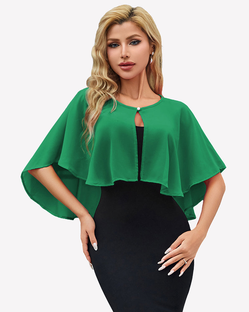Women's Chiffon Shawl Wrap ?¡ìC Evening Wedding Cape Bolero Cover Up