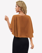 Women's Chiffon Shawl Wrap ?¡ìC Evening Wedding Cape Bolero Cover Up