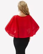 Women's Chiffon Shawl Wrap ?¡ìC Evening Wedding Cape Bolero Cover Up