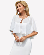Women's Chiffon Shawl Wrap ?¡ìC Evening Wedding Cape Bolero Cover Up