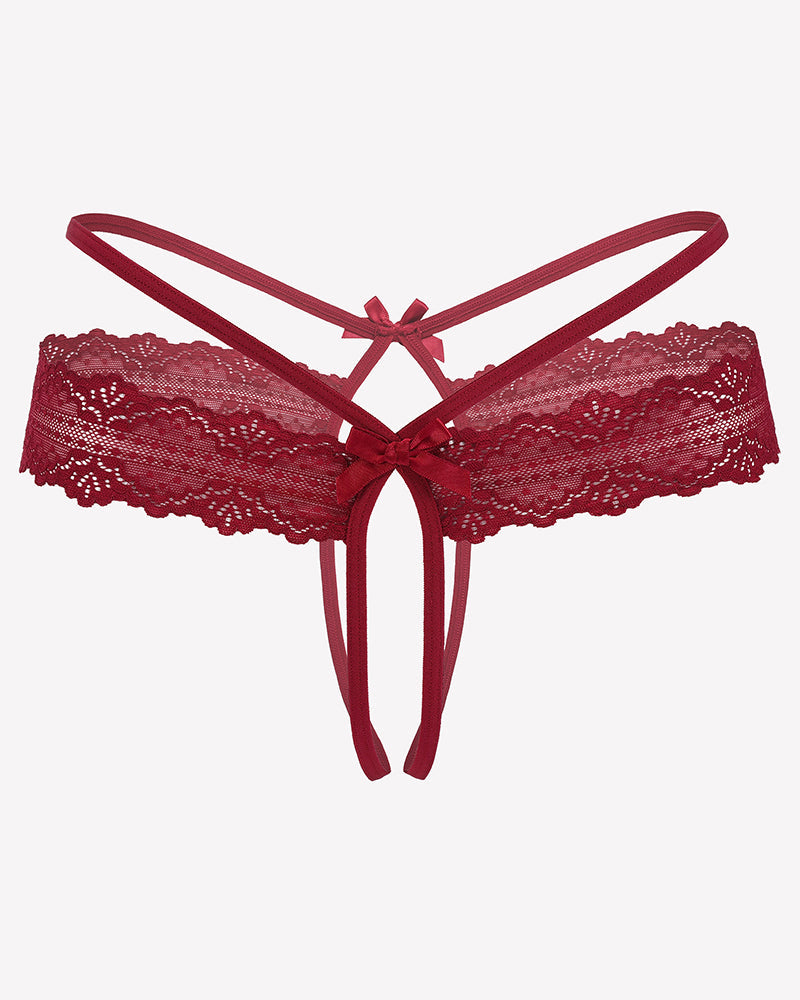 Lace Hollow Out Thong G-String Underwear