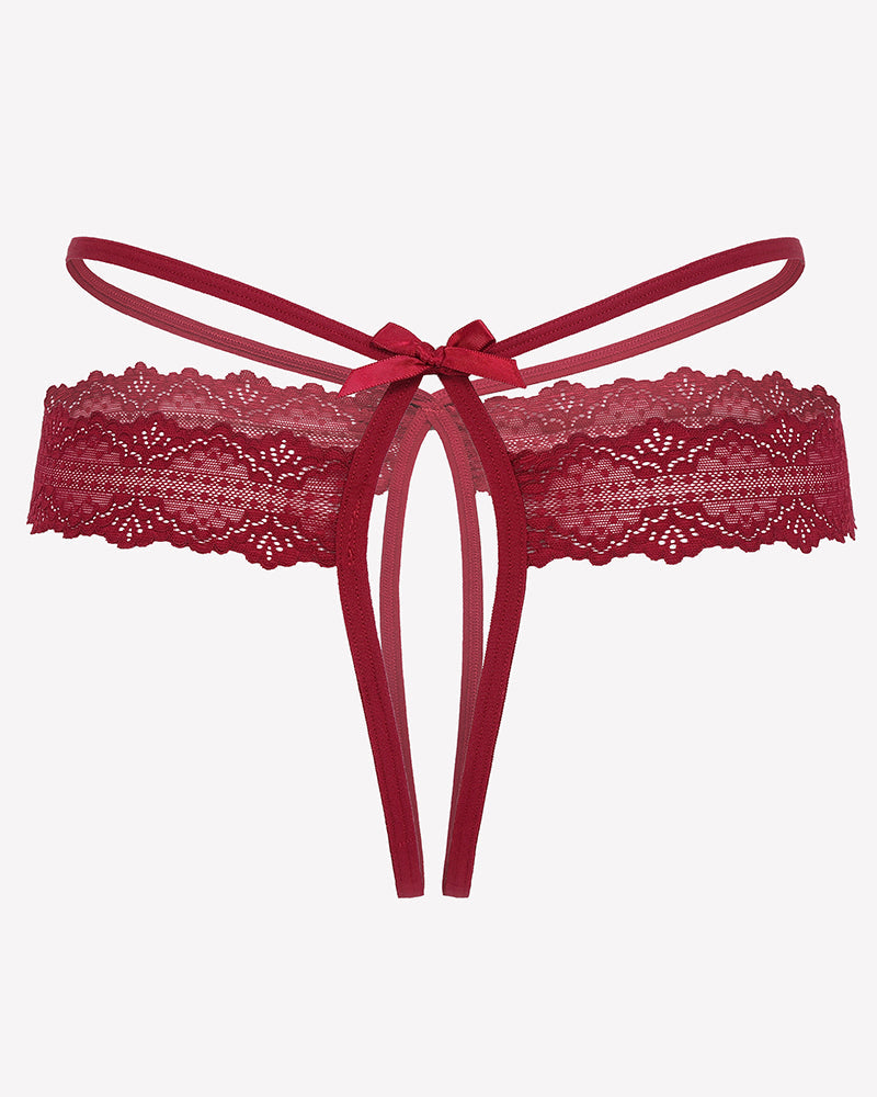 Lace Hollow Out Thong G-String Underwear