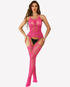 Fishnet Body Stocking One-Piece Mesh Bodysuit