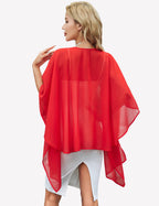 Sheer Chiffon Shawl Wrap ?¡ìC Elegant Scarf Cover Up
