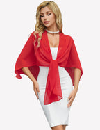 Sheer Chiffon Shawl Wrap ?¡ìC Elegant Scarf Cover Up