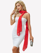 Sheer Chiffon Shawl Wrap ?¡ìC Elegant Scarf Cover Up