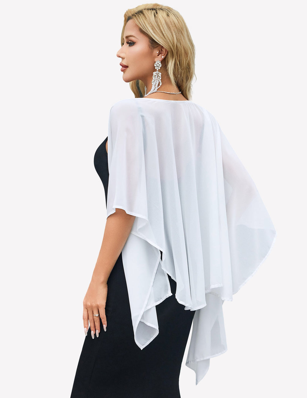 Sheer Chiffon Shawl Wrap ?¡ìC Elegant Scarf Cover Up