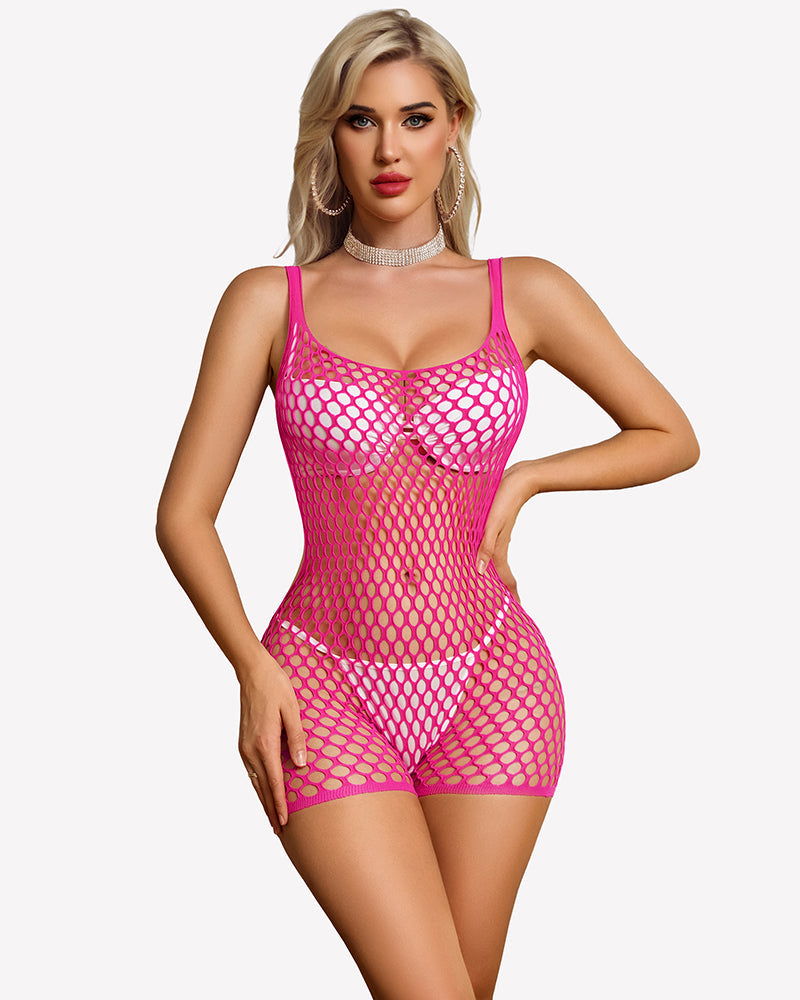 Fishnet Mesh Dress See Through Chemise
