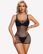Fishnet Mesh Dress See Through Chemise
