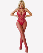 Fishnet Bodystocking Crotchless Mesh Bodysuit