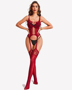 Fishnet Bodysuit Mesh Body Stocking Club Rave Outfit