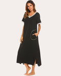 Ekouaer Ultra-Soft Long Nightgown with Pocket (US Only)