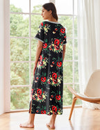 Ekouaer Ultra-Soft Long Nightgown with Pocket (US Only)