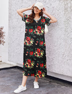 Ekouaer Ultra-Soft Long Nightgown with Pocket (US Only)