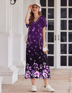 Ekouaer Ultra-Soft Long Nightgown with Pocket (US Only)