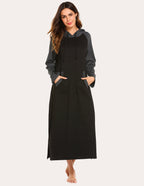 Contrast Color Hooded Nightdress (US Only)