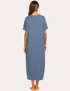 Ekouaer Short Sleeve Full Length Loungewear with Pockets (US Only)