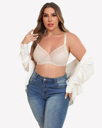 Lifting Lace Underwire Bra for Large Bust