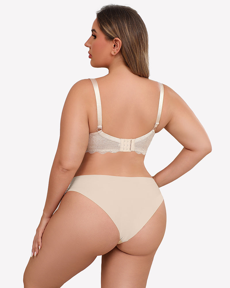 Lifting Lace Underwire Bra for Large Bust