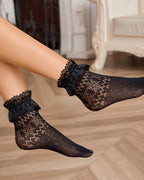 Lace Ruffle Frilly Socks Princess Lace Ankle Socks