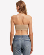 Non-Slip Strapless Push-Up Bandeau Bra