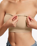 Non-Slip Strapless Push-Up Bandeau Bra