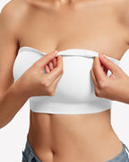 Non-Slip Strapless Push-Up Bandeau Bra