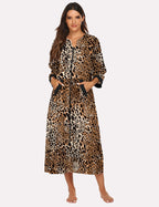 Ekouaer 3/4 Sleeves Long Robe Nightgowns (US Only)