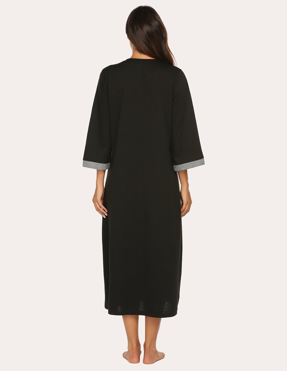 Ekouaer 3/4 Sleeves Long Robe Nightgowns (US Only)