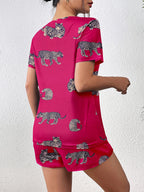 Ekouaer Pajama Sets Short Sleeve Pjs 2 Piece Top and Shorts