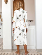 Kimono Robes Full Length Knit Bathrobe