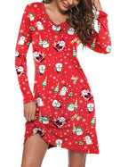 Long Sleeve Nightgowns Lace Night Dress (US Only)