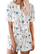 Ekouaer Women's Short Sleeve Pajama Set ¨C 2-Piece Soft Lounge PJs