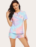 Ekouaer Tie Dye Pajamas Set (US Only)