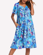 Ekouaer Short Sleeve Lounger Nightgown (US Only)