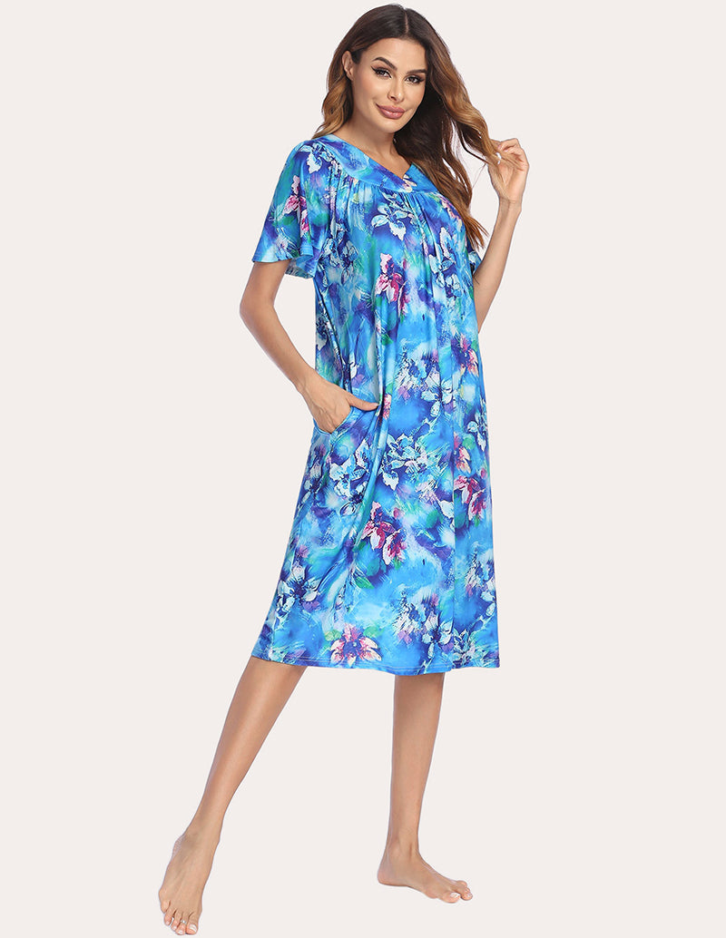 Ekouaer Short Sleeve Lounger Nightgown (US Only)